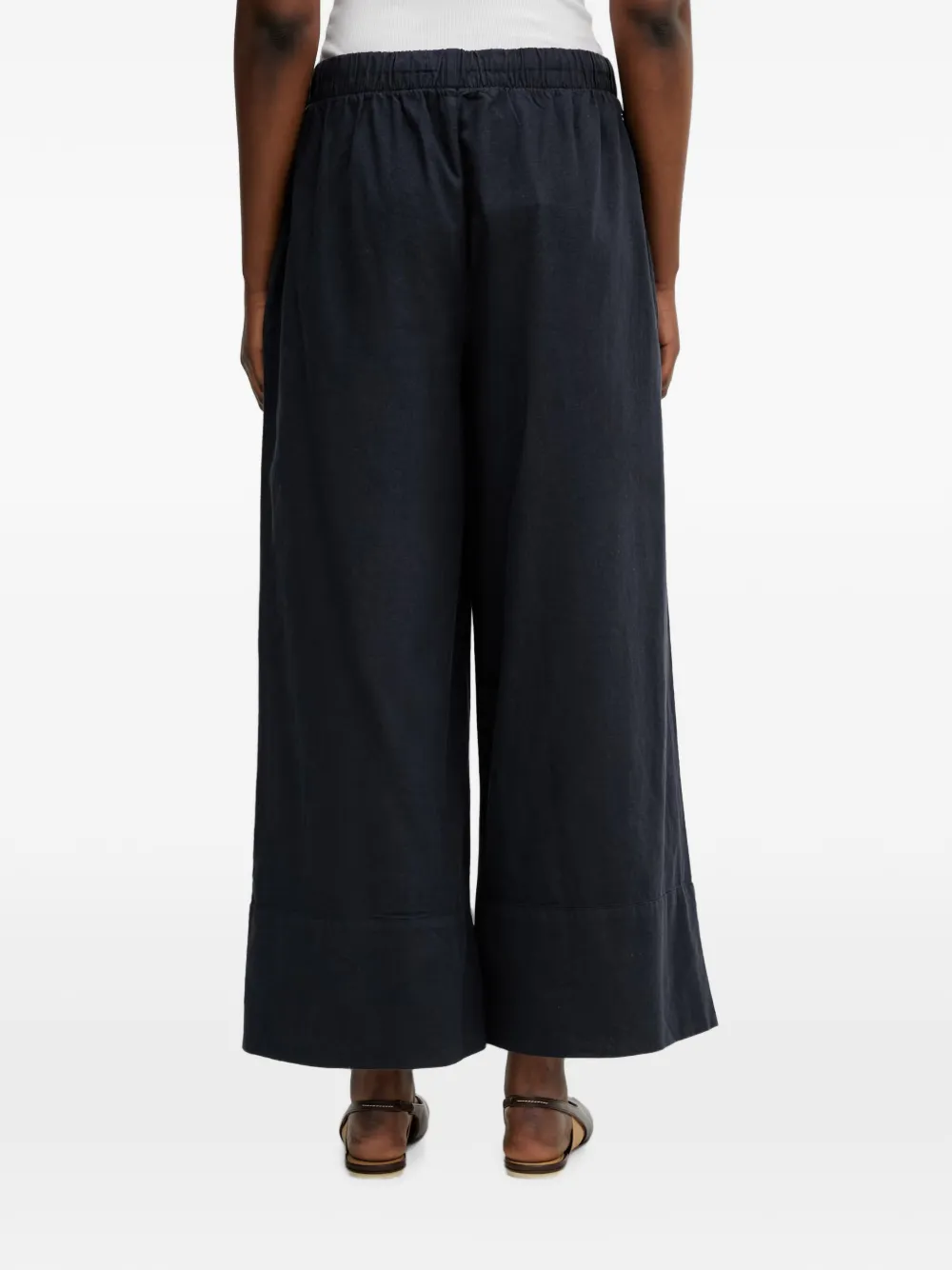 Barbour Josie broek met wijde pijpen Blauw