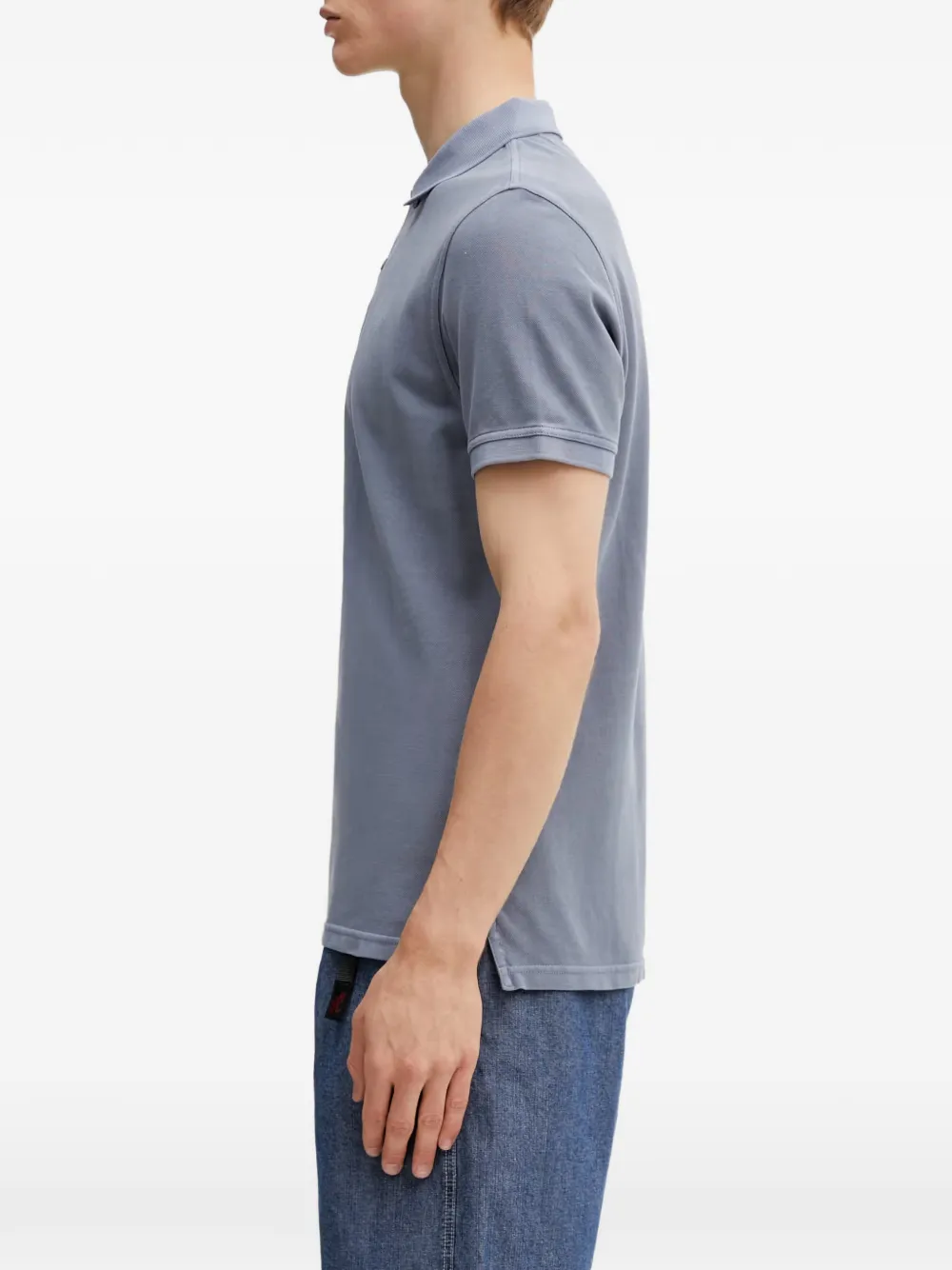 Barbour Poloshirt met geborduurd logo Blauw