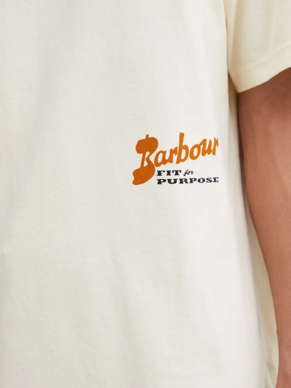 Barbour Terrain Oversized Graphic T-shirt Beige