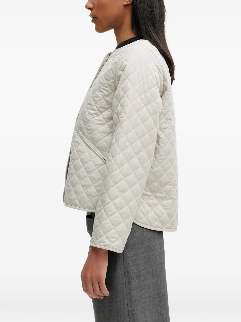 Barbour Cashel gewatteerd jack Beige