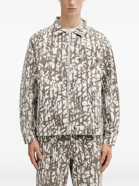 Gramicci abstract-print zip-up jacket