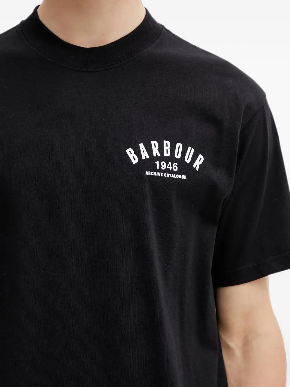 Barbour 1946 oversized T-shirt met grafische print Zwart