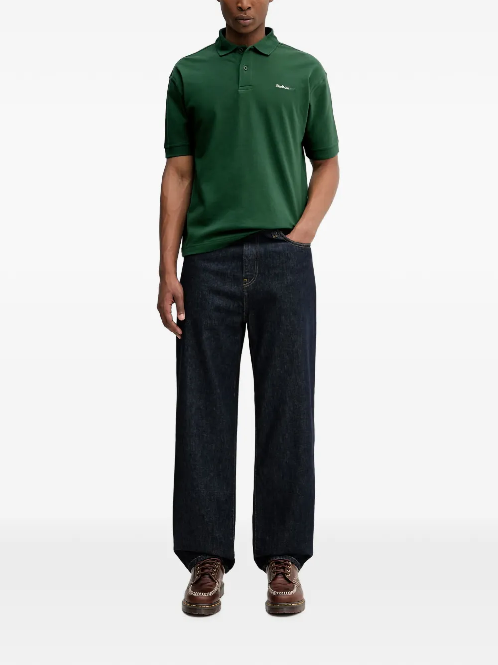 Barbour Hexham poloshirt Groen