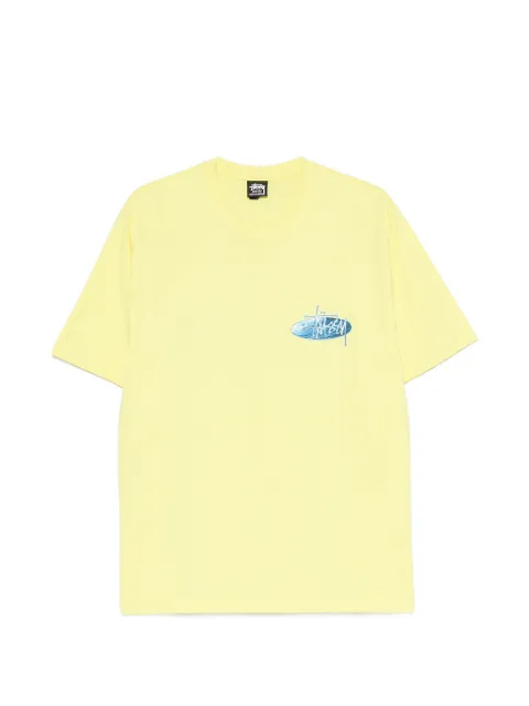 Stüssy Wave Oval logo-print T-shirt