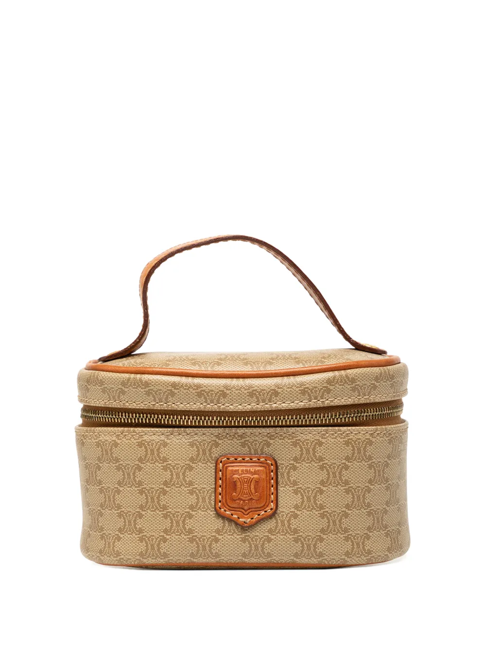 Celine Pre-Owned 1996 Mini Macadam Coated Canvas vanity bag - Toni neutri