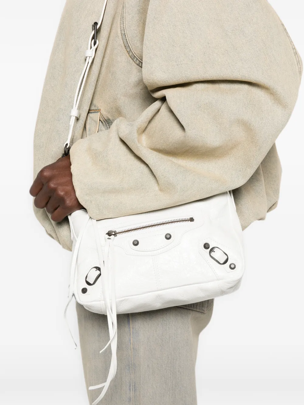 Balenciaga Leren crossbodytas Wit