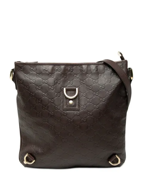 Gucci Pre-Owned 2016-2026 Guccissima Abbey D Ring crossbody bag