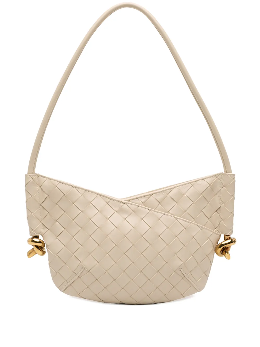 Bottega Veneta Pre-Owned 2012-2026 Baby Lambskin Intrecciato Solstice shoulder bag - Weiß