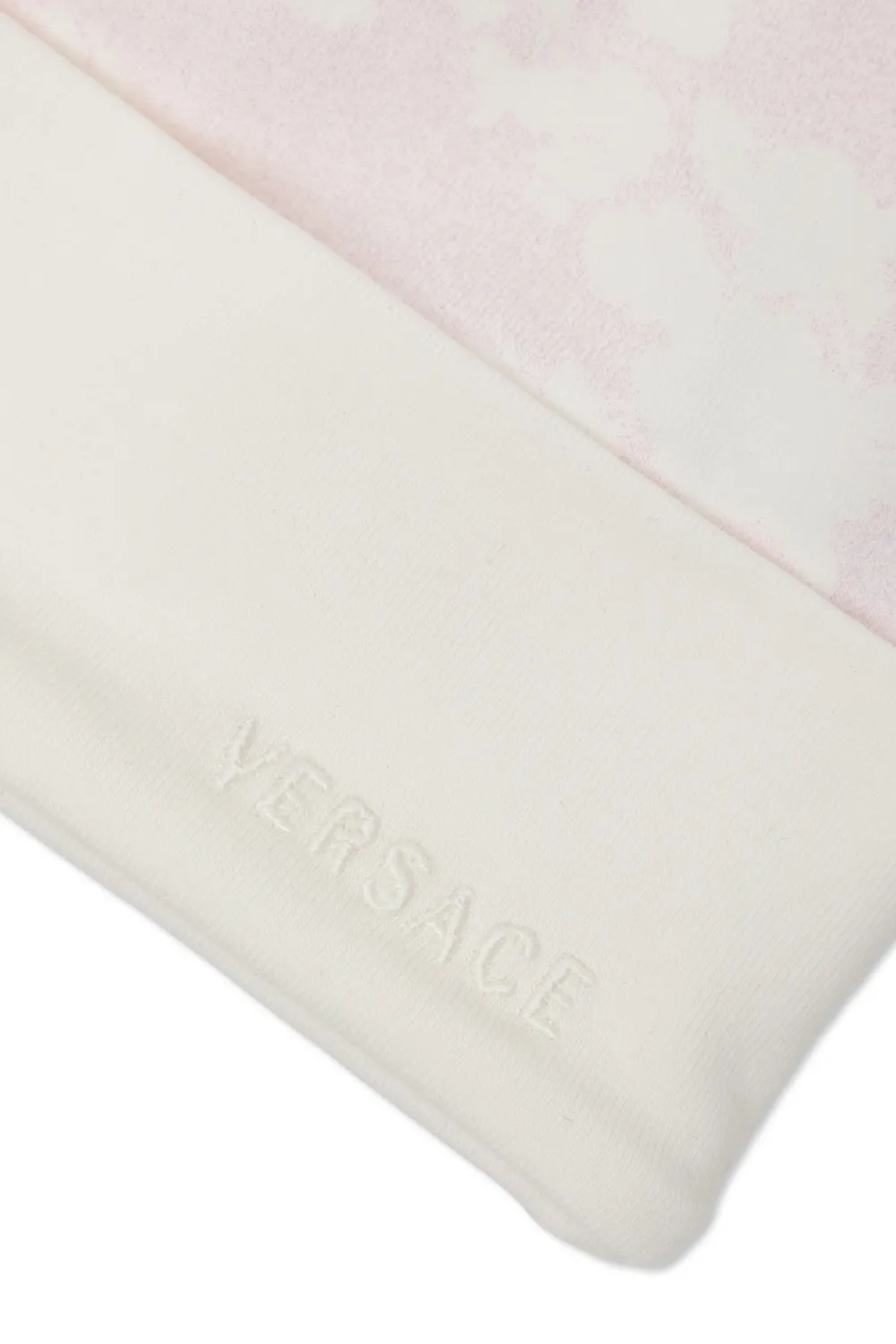  Versace Kids Logo-engraved Buttoned Sleepsuit Set - Rosa 