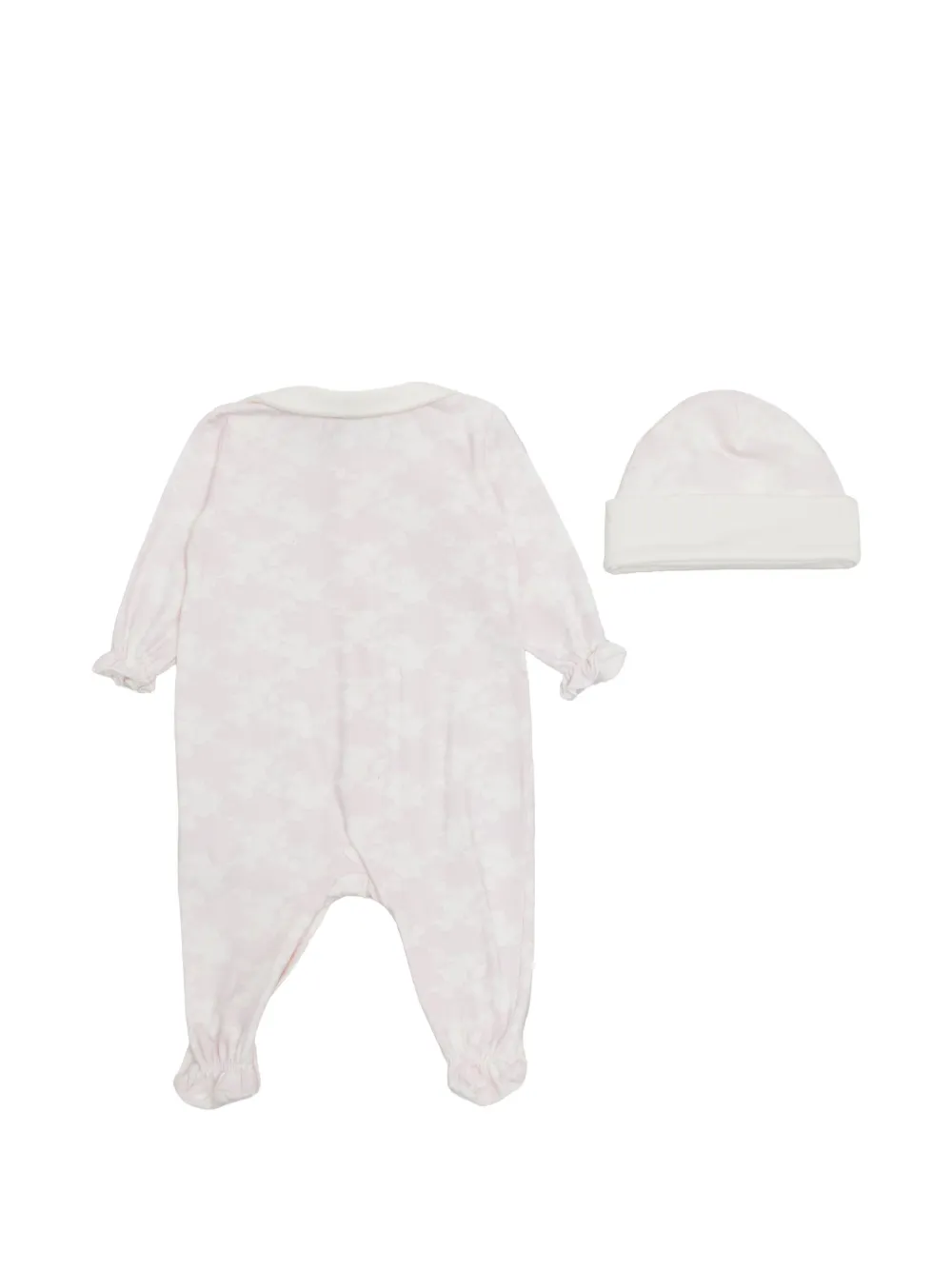  Versace Kids Logo-engraved Buttoned Sleepsuit Set - Rosa 