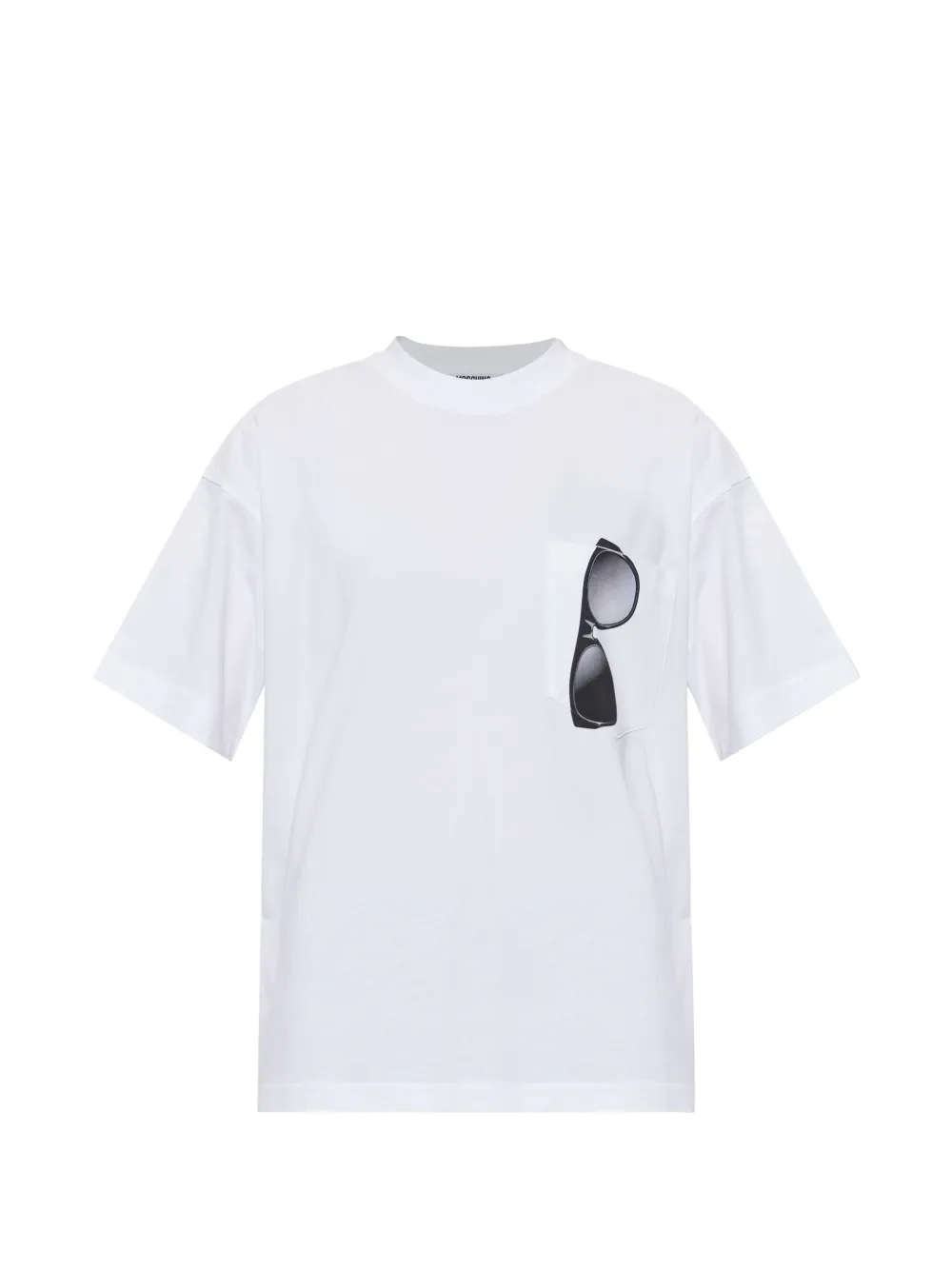 Moschino sunglasses-print-detail short-sleeve T-shirt - Weiß