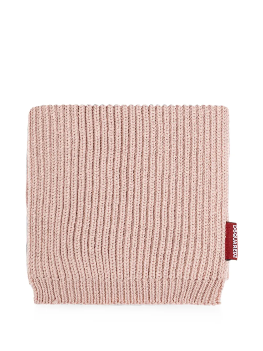  Dsquared2 Set De Gorro Y Bufanda De Canalé - Rosa 