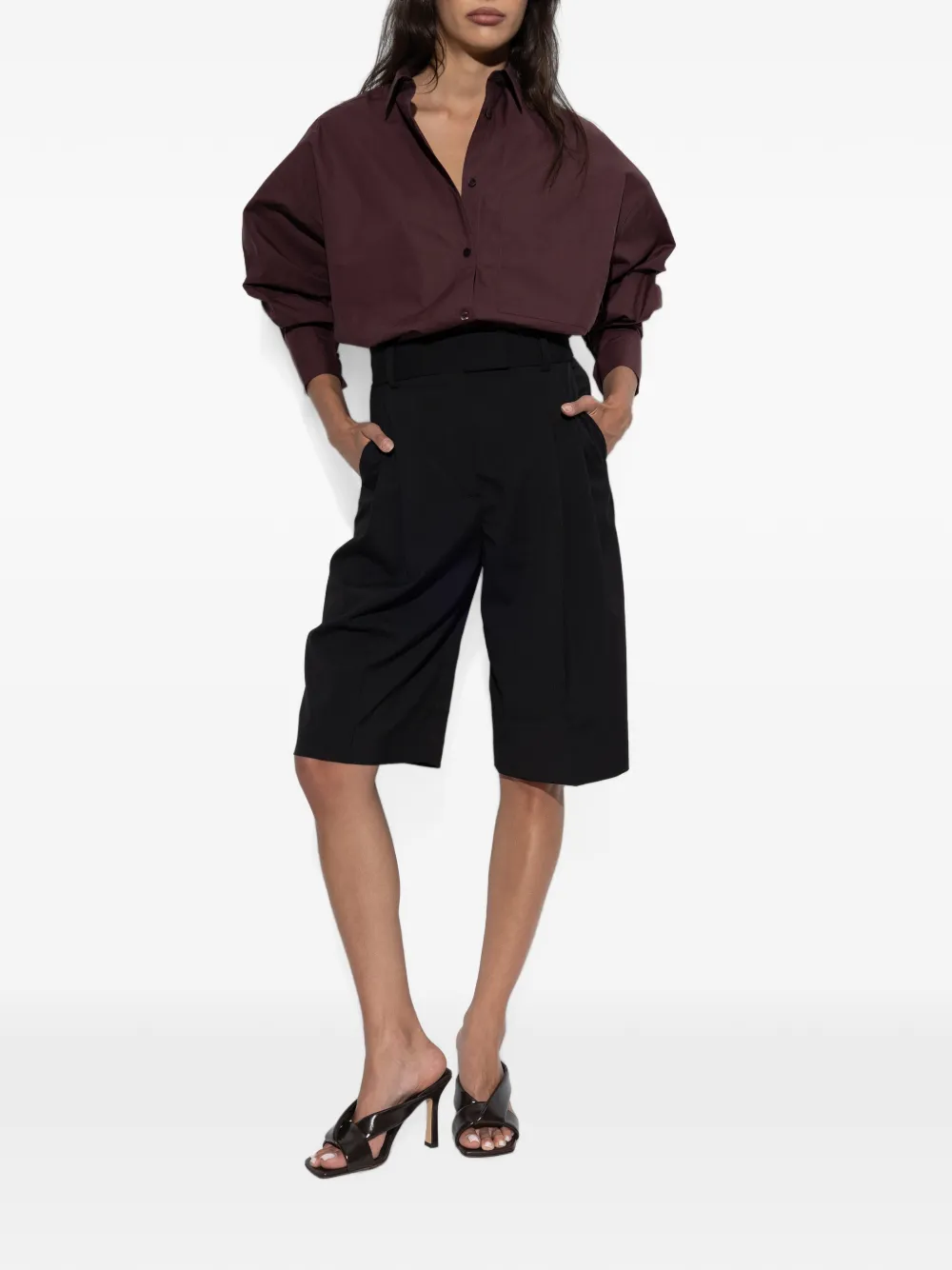 By Malene Birger Derris blouse met borstzak Rood