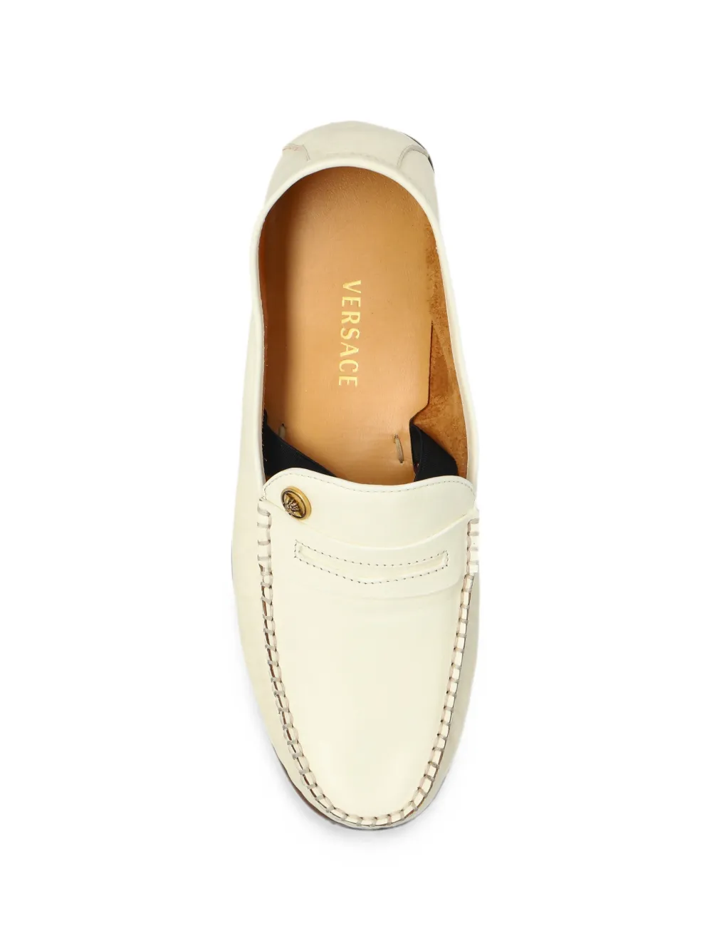 Versace Guanto leather loafers Wit