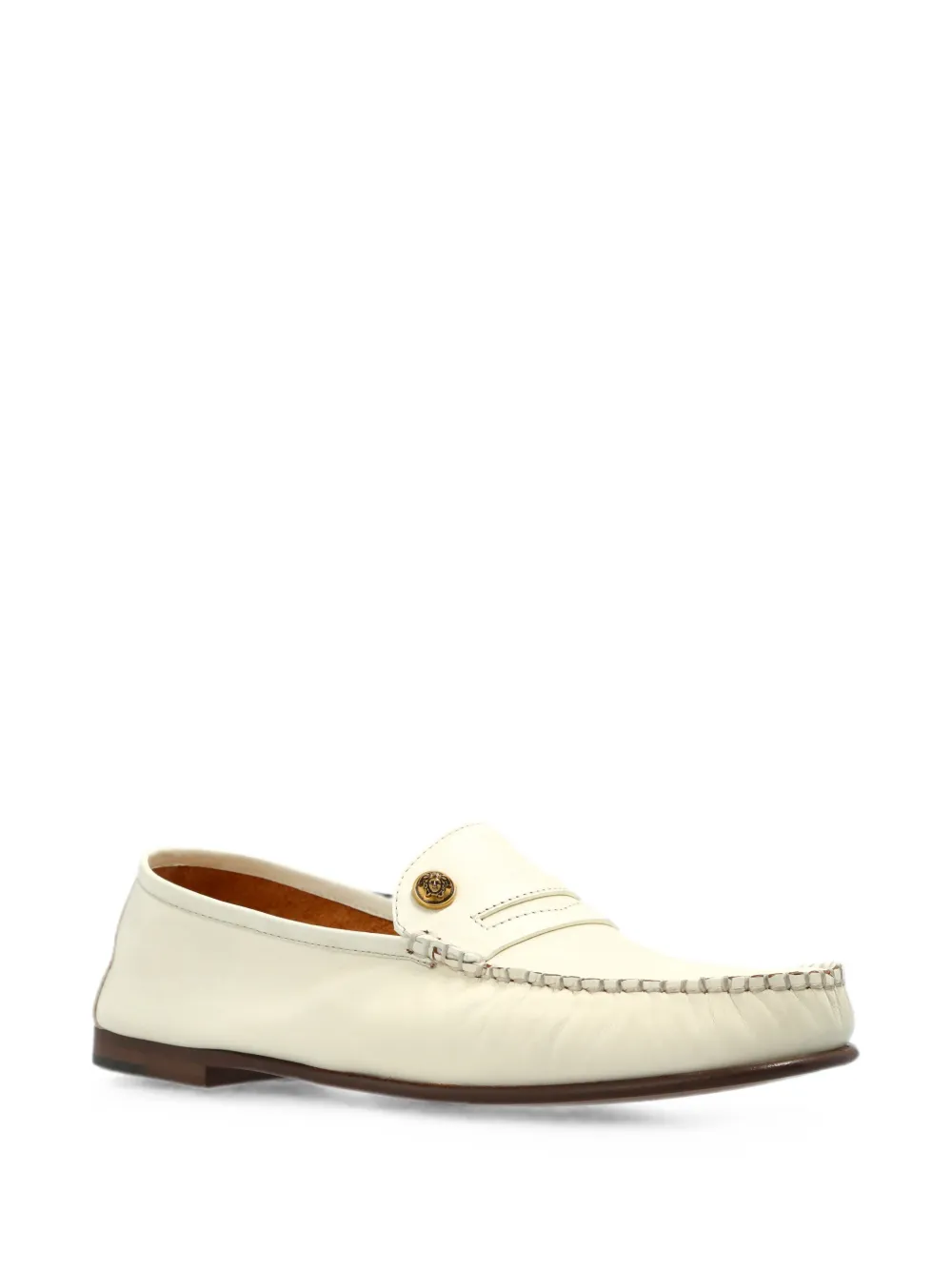 Versace Guanto leather loafers Wit