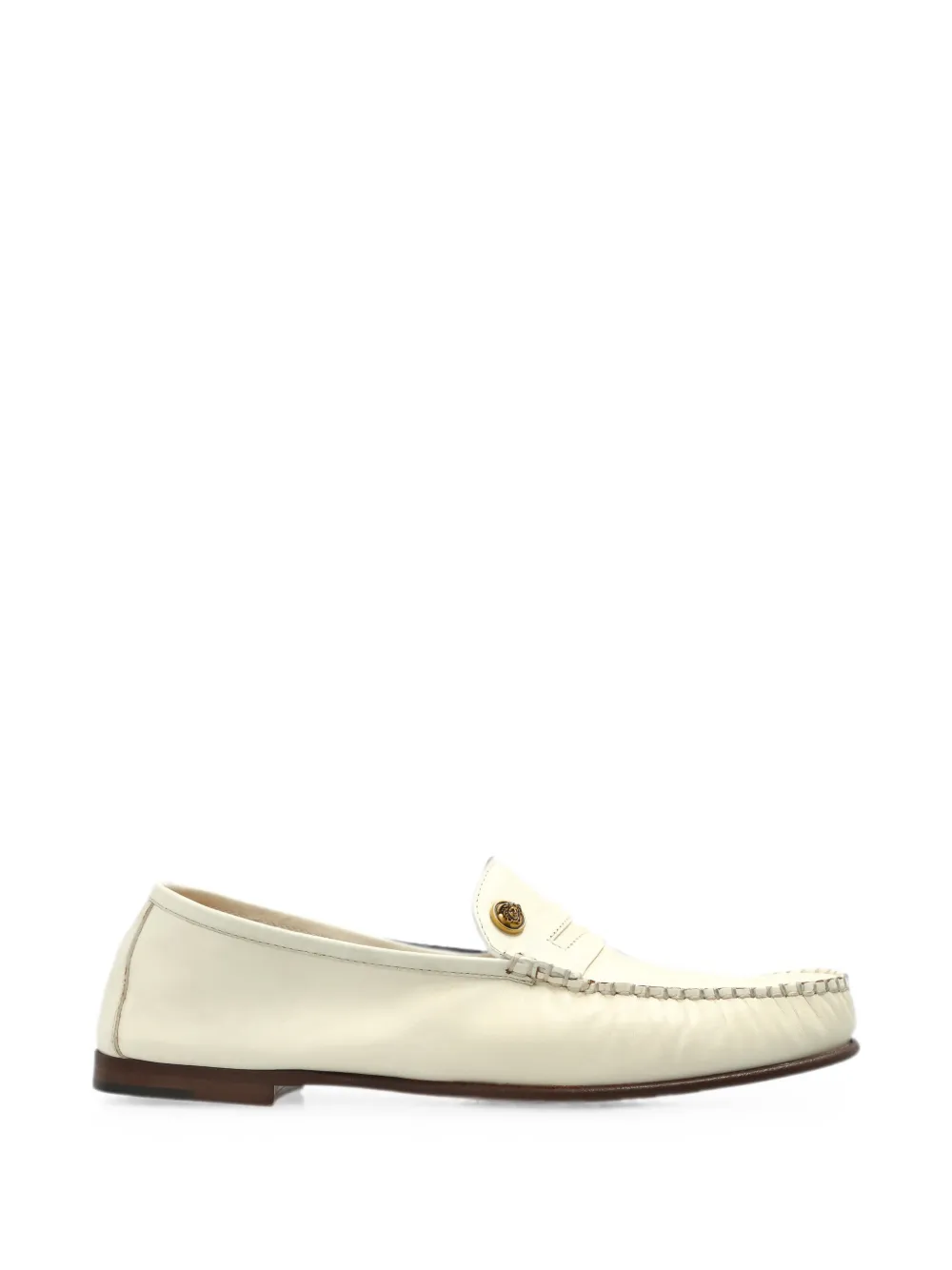 Versace Guanto leather loafers - Bianco
