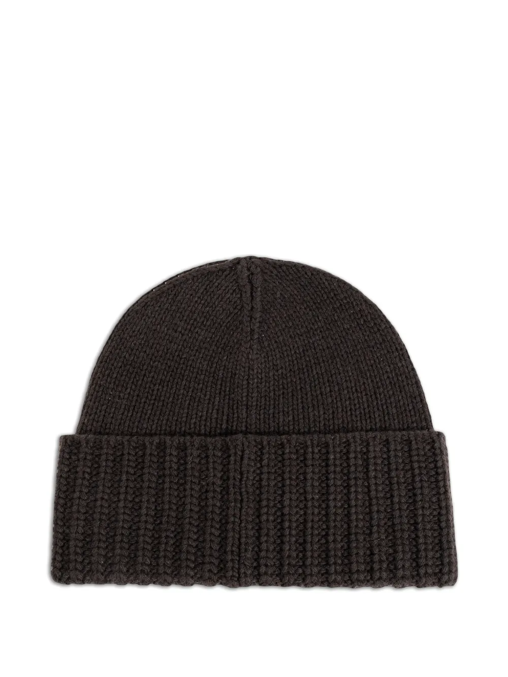 DSQUARED2 D2 ribgebreide muts met logo-patch Bruin