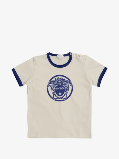 Versace Kids playera con estampado Medusa