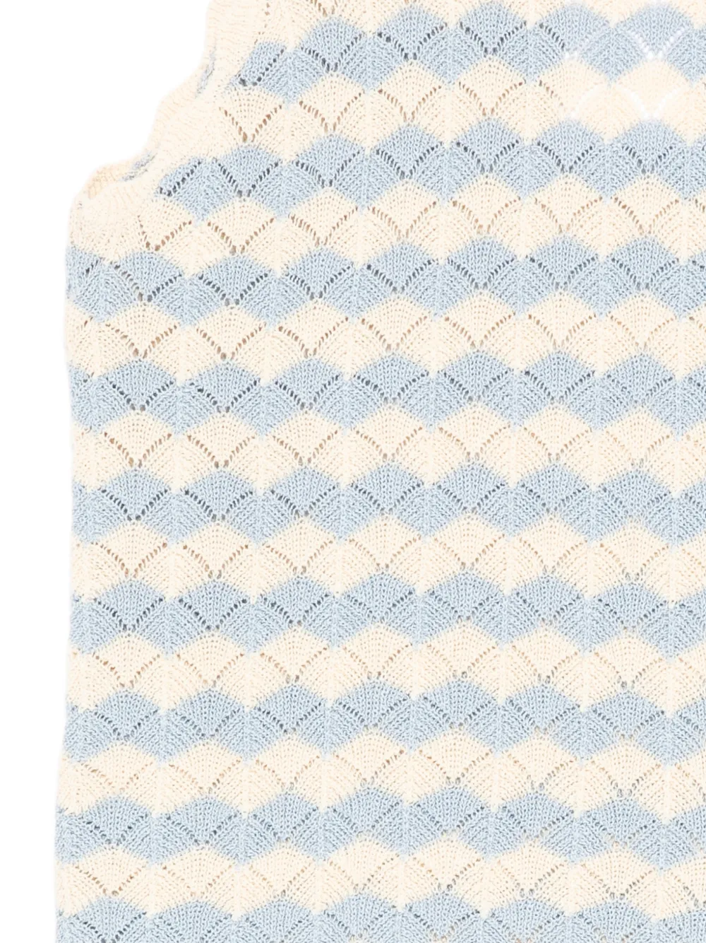 ZIMMERMANN Kids Gehaakte gewelfde top Beige