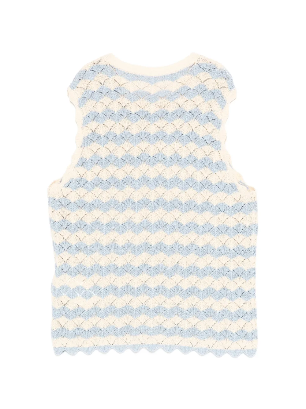 ZIMMERMANN Kids Gehaakte gewelfde top Beige