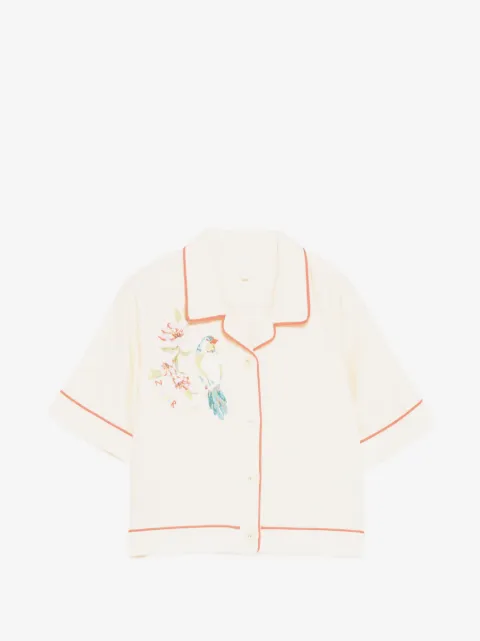 ZIMMERMANN Kids camisa con bordado gráfico