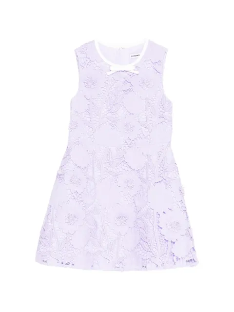 Self-Portrait Kids guipure-lace bow-detail dress