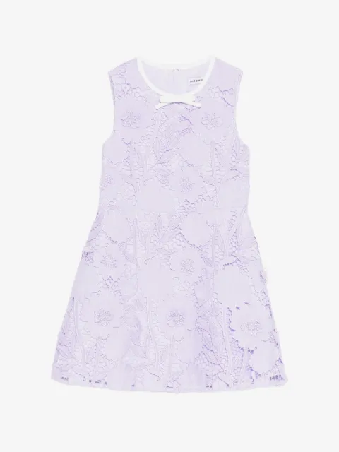 Self-Portrait Kids guipure-lace bow-detail dress