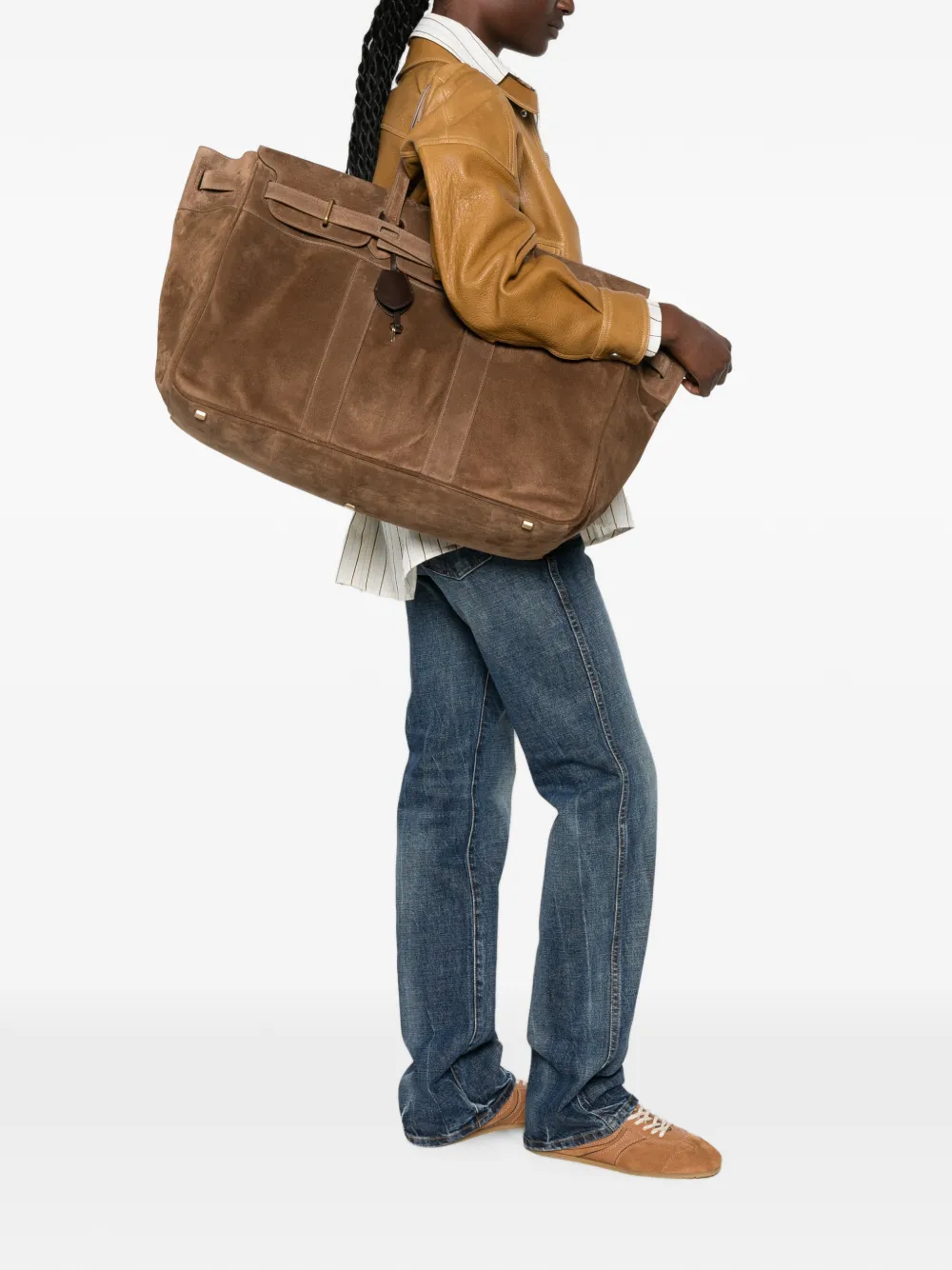 Brunello Cucinelli Explorer suède reistas Bruin