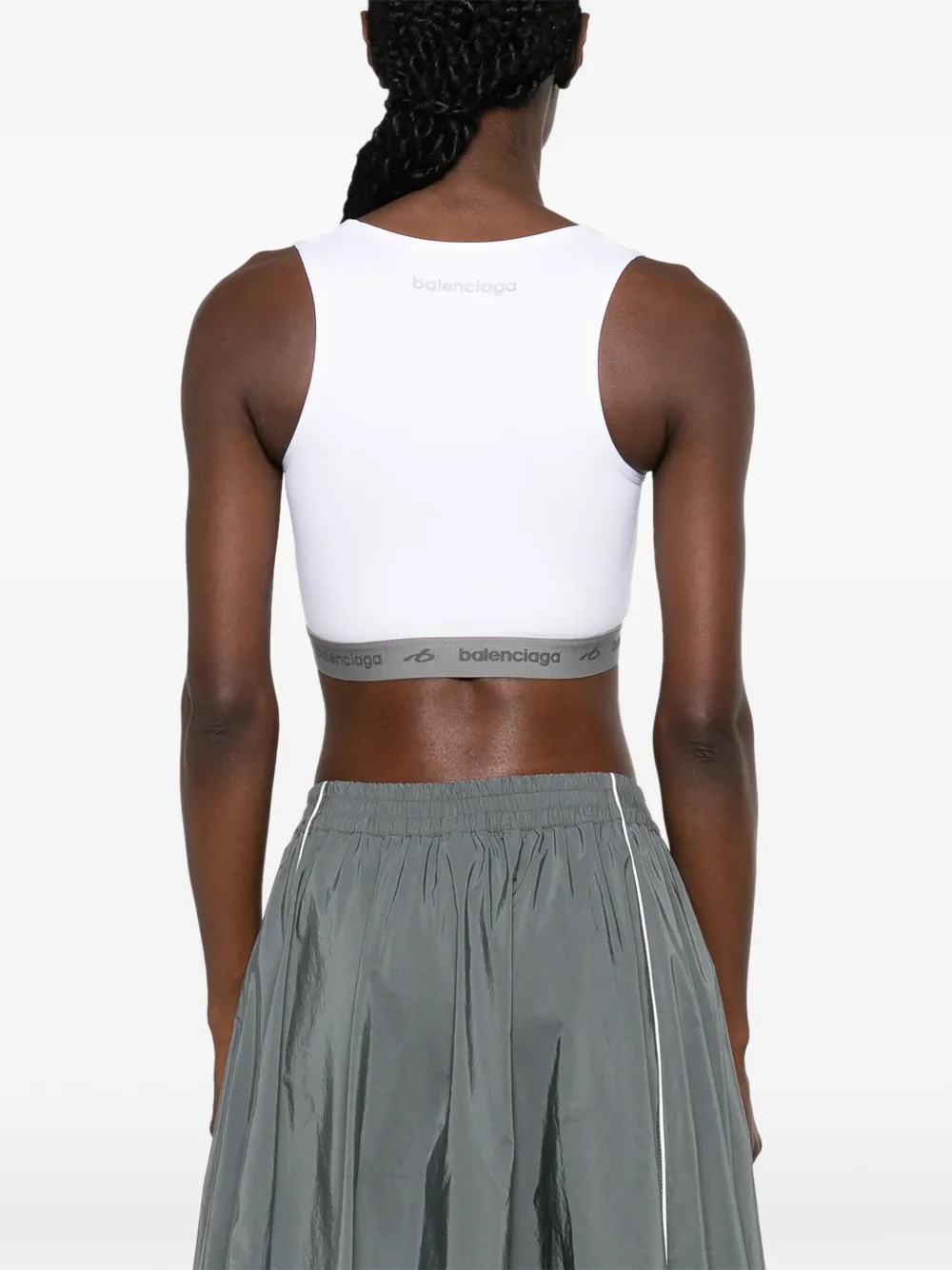 Balenciaga Sport-bh met logoprint Wit