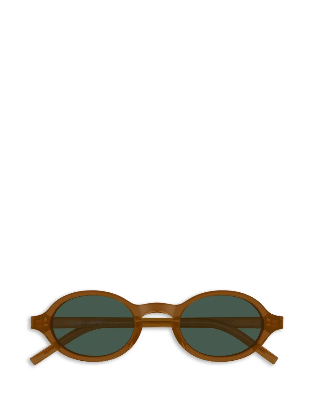 Saint Laurent Eyewear M161 oval-frame sunglasses - Braun