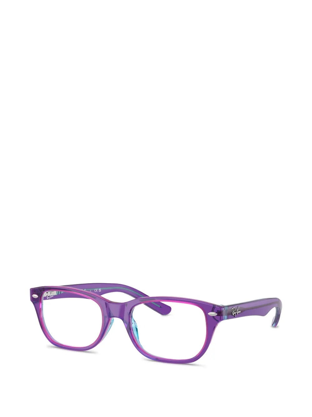 RAY-BAN JUNIOR Bril met rechthoekig montuur Paars