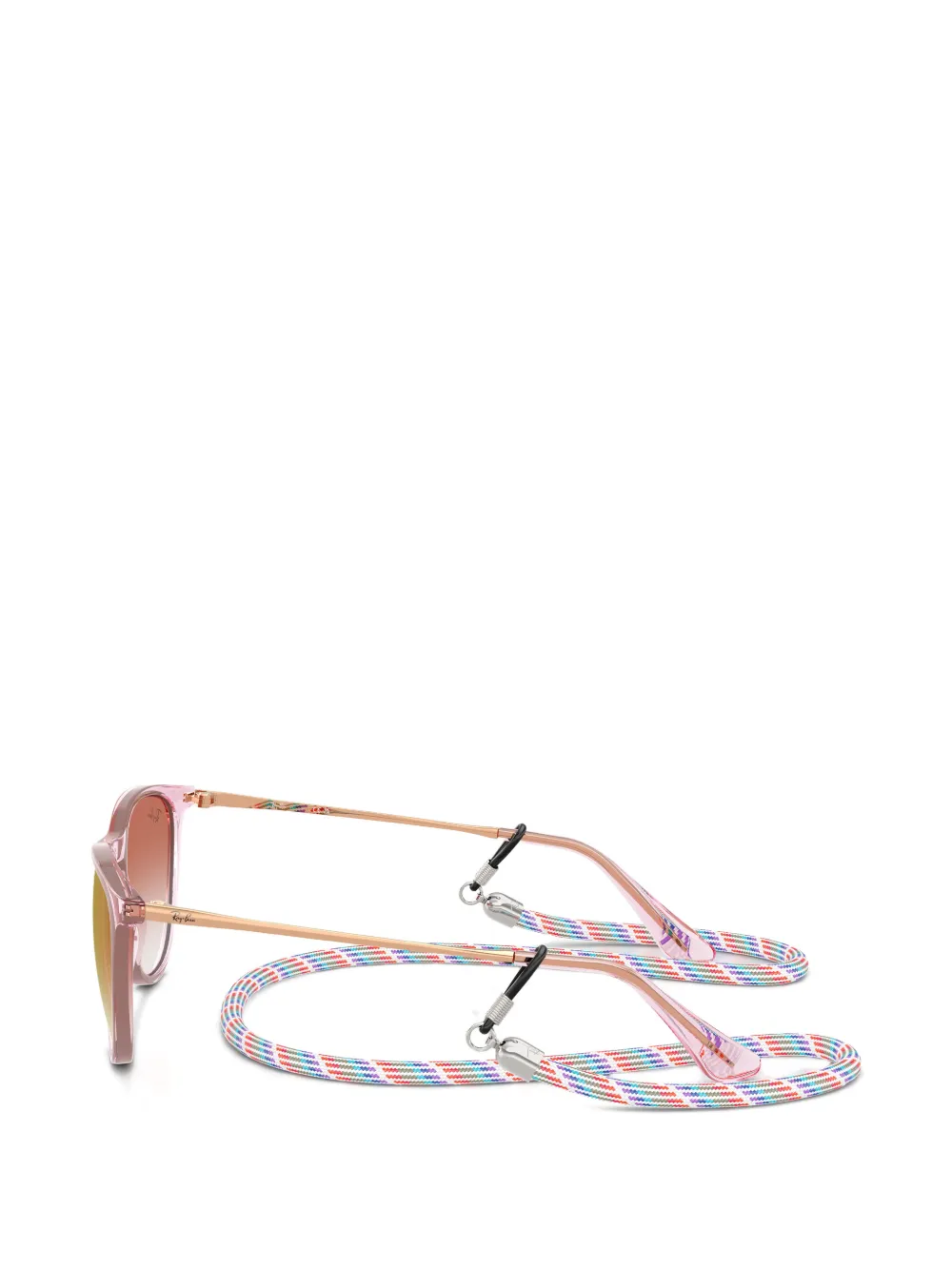 RAY-BAN JUNIOR Erika zonnebril met rond montuur Roze