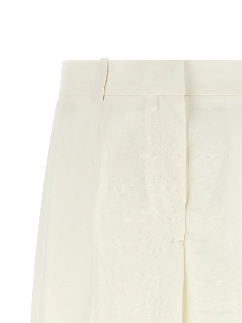 TOTEME Shorts met geplooid detail Wit