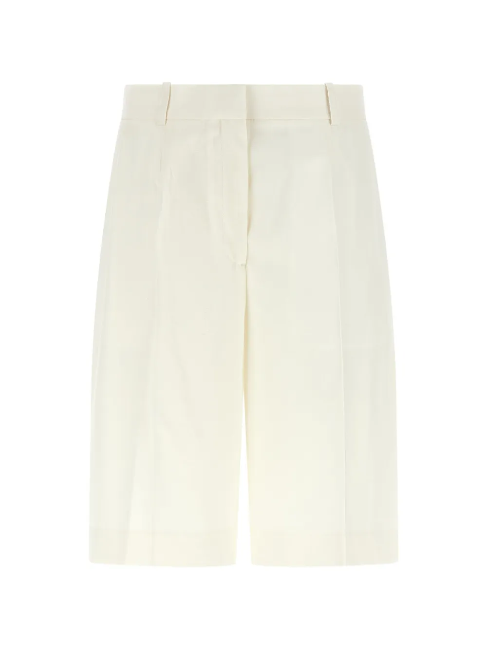 TOTEME pleat-detail tailored shorts - Bianco