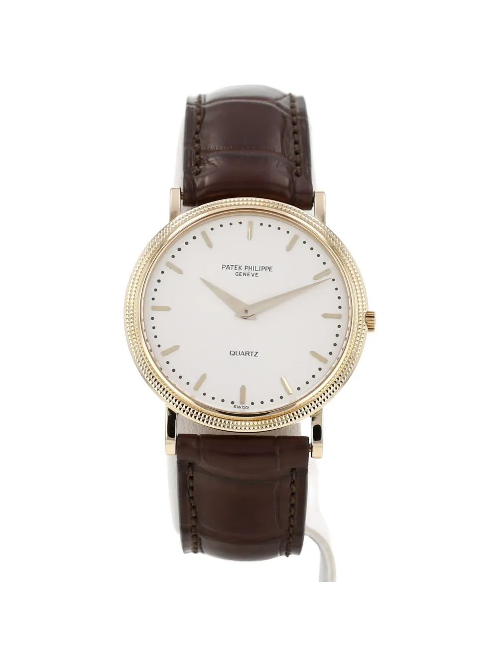 Patek Philippe Pre-Owned 1980 Calatrava Clous de Paris 33mm watch - Bianco