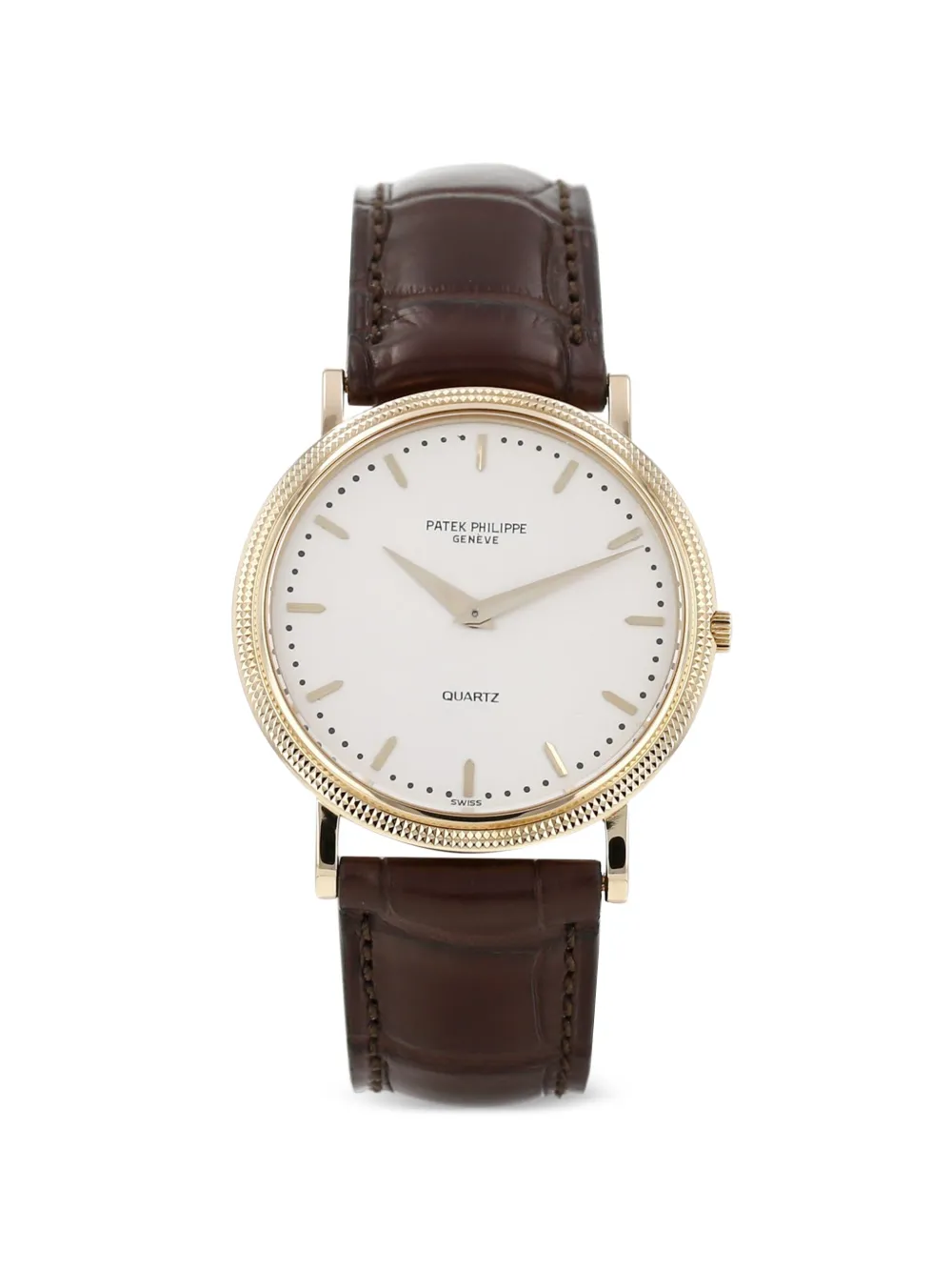 Patek Philippe Pre-Owned 1980 Calatrava Clous de Paris 33mm watch - Bianco