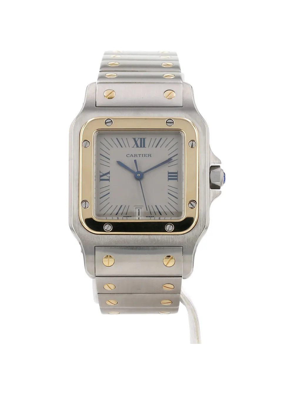Cartier 1990's Santos Galbée 41mm watch - Nude