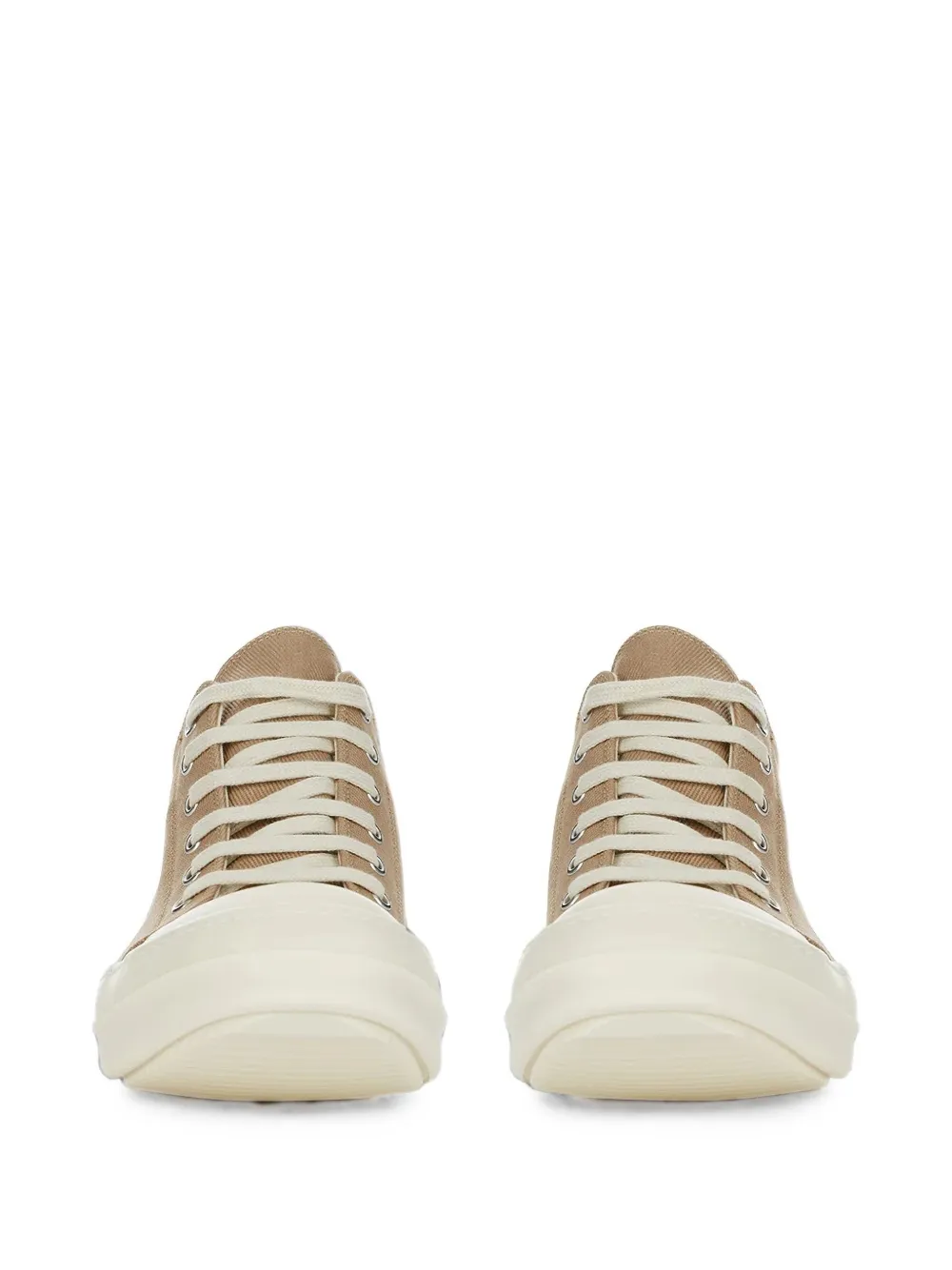 Rick Owens DRKSHDW lace-up rubber-cap sneakers Beige