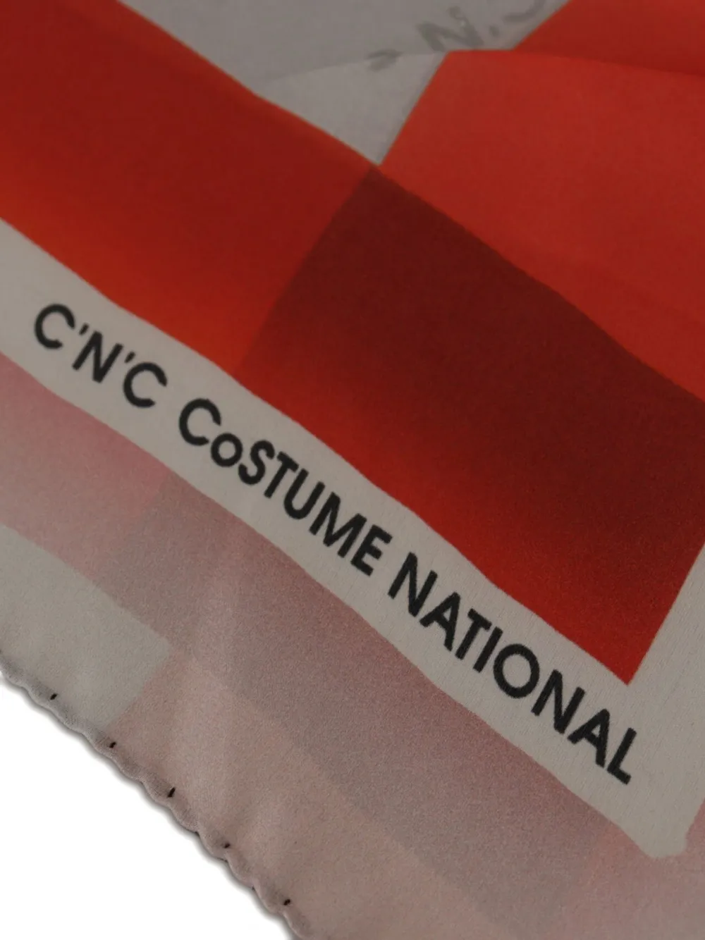 Costume National Sjaal met geometrische print Grijs