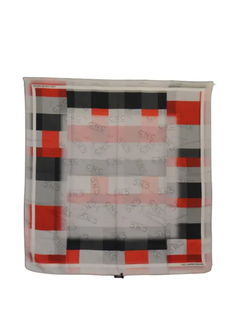 Costume National foulard en soie à motif géométrique