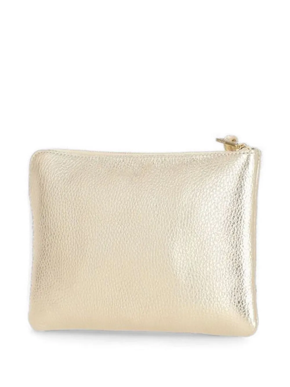 Coccinelle Leren clutch met metallic-effect Goud