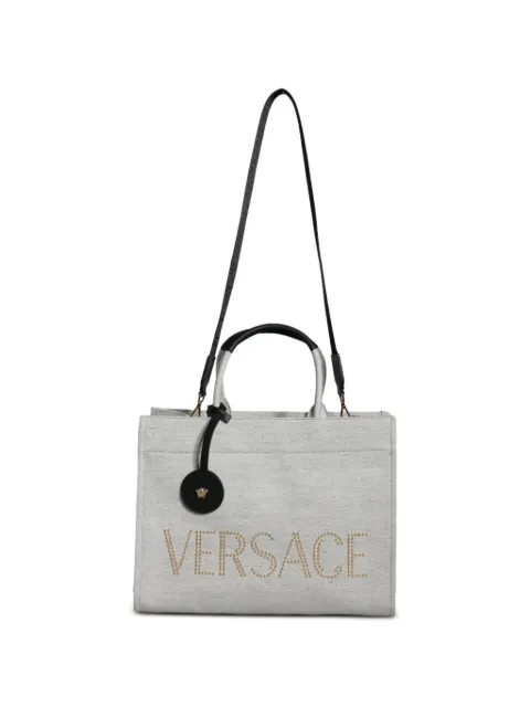 Versace sac cabas La Medusa à logo strassé