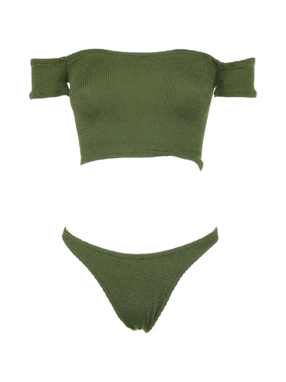 MC2 Saint Barth Gekreukte bikinislip Groen