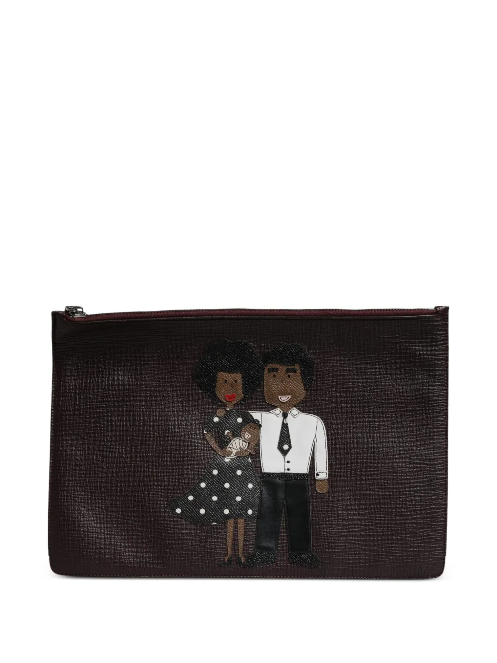 Dolce & Gabbana Clutch #DGFAMILY - Marrone