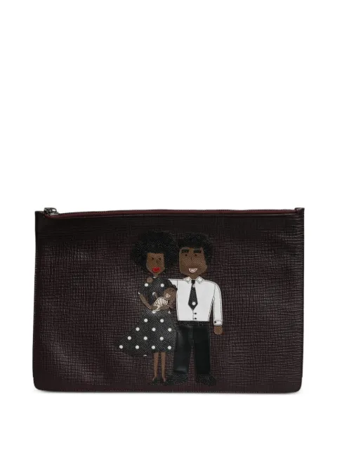 Dolce & Gabbana #DGFAMILY leather clutch bag