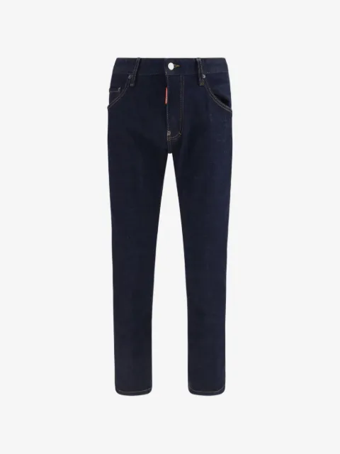 DSQUARED2 logo-patch slim-fit jeans