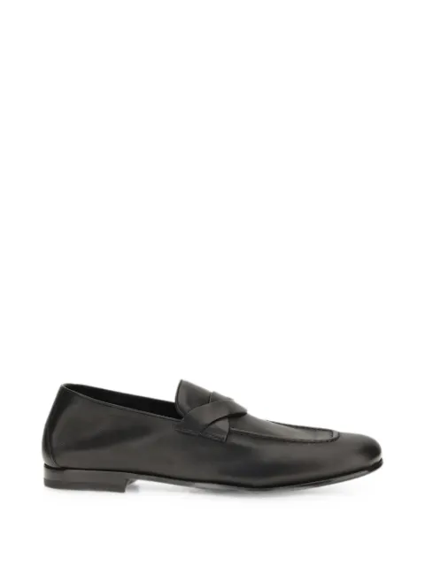 TOM FORD Gigi crossover-strap leather loafers