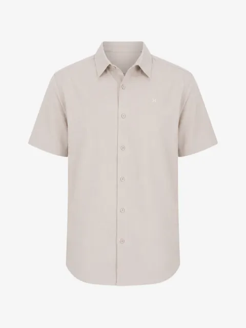 Hurley logo-embroidered short-sleeve shirt