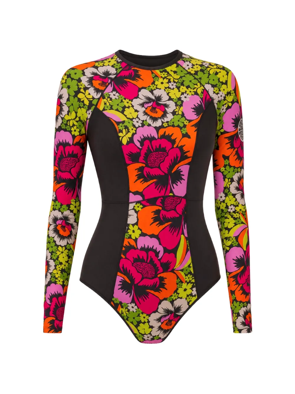 Rip Curl Mirage floral-print long-sleeve swimsuit - Nero