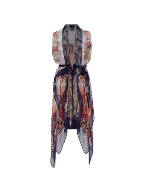 ETRO paisley-print sleeveless jacket